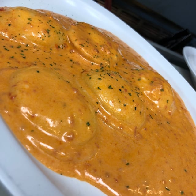 Lobster ravioli.
